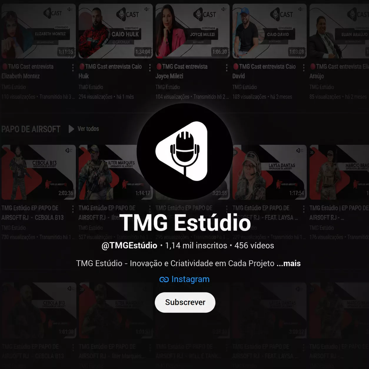 Interior do estúdio TMG